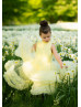 Yellow Tulle Ruffles Flower Girl Dress Birthday Party Dress Yellow Tulle Ruffles Flower Girl Dress Birthday Party Dress